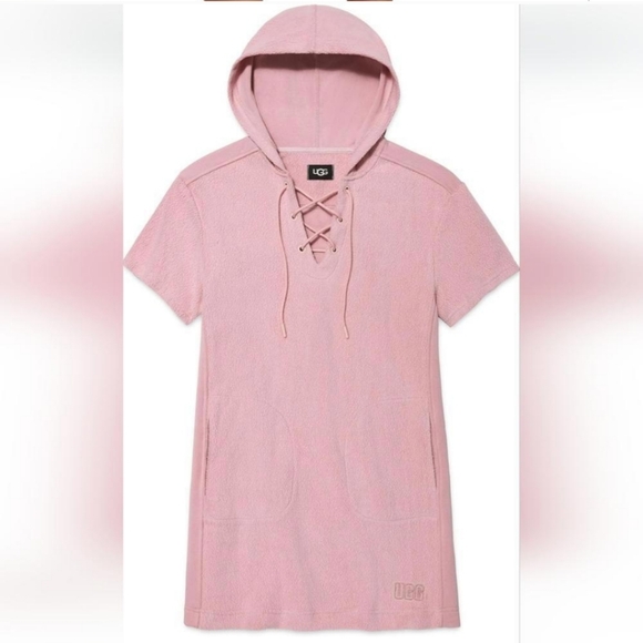 UGG Yasmine Short-Sleeve Mixed Hooded Dress. NWT. Size Xl - Picture 3 of 7